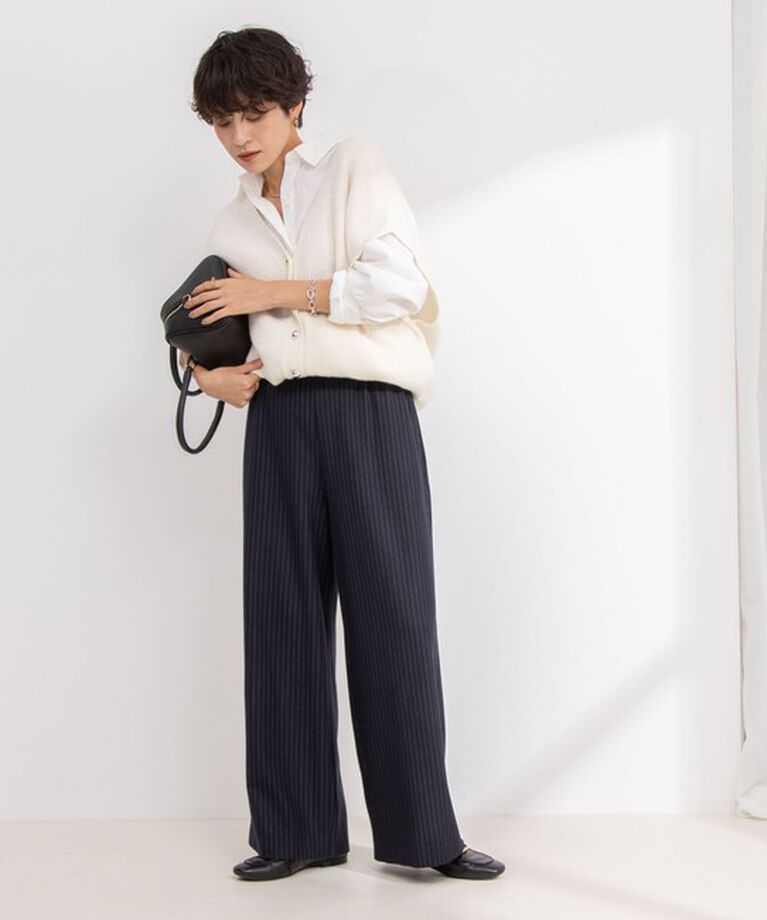 NOLLEY'S「《セットアップ対応》ウォッシャブル両面起毛イージーワイドパンツ」|その他|