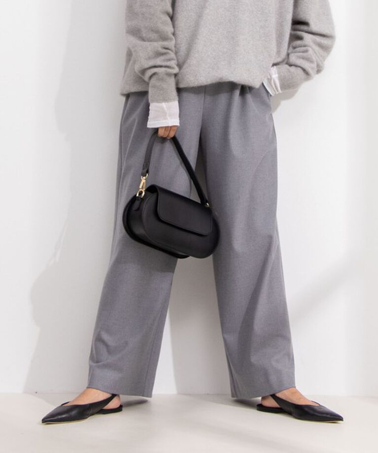 NOLLEY'S「《セットアップ対応》ウォッシャブル両面起毛イージーワイドパンツ」|その他|ミディアムグレー