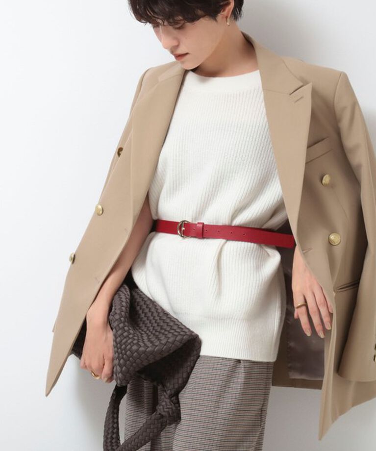NOLLEY'S「ラウンドラインバックルベルト made in Italy」|ベルト|
