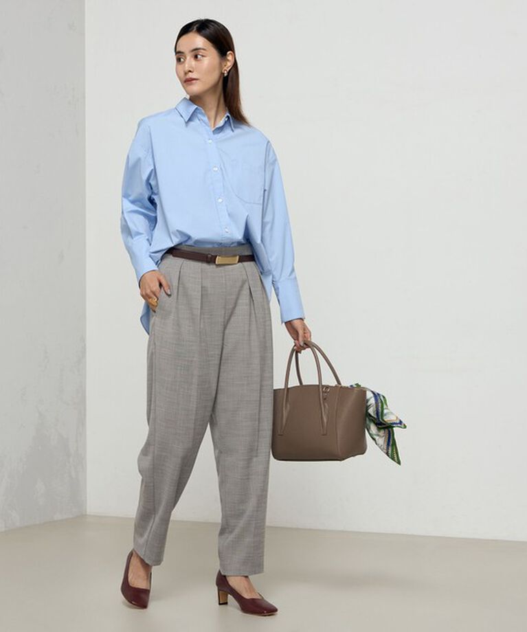 NOLLEY'S「《セットアップ対応》ウォッシャブルツータックテーパードパンツ」|その他|