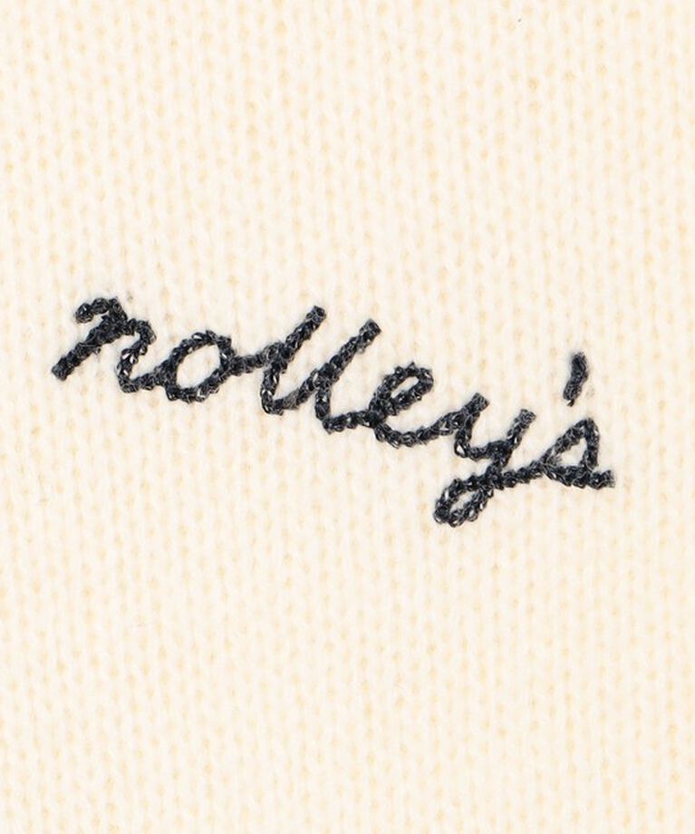 NOLLEY'S「ロゴ刺繍入りVネックプルオーバーニット」|ニット・セーター|