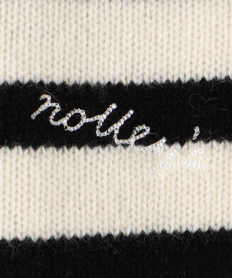 NOLLEY'S「ロゴ刺繍入りVネックプルオーバーニット」|ニット・セーター|