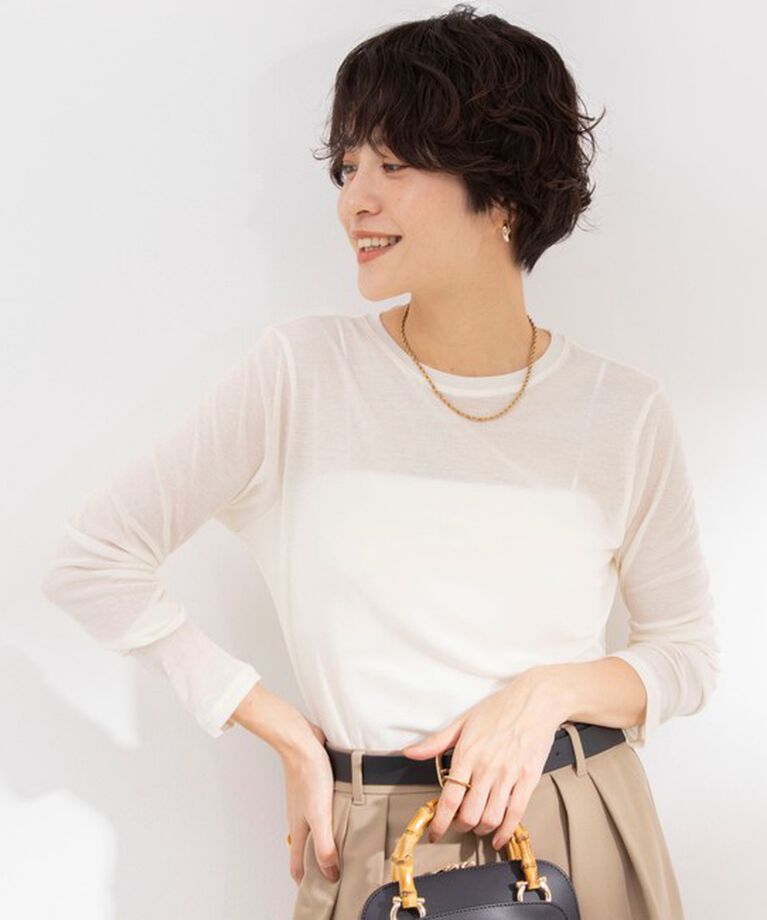 NOLLEY'S sophi「シアーフライス ロンT」|Tシャツ・カットソー|