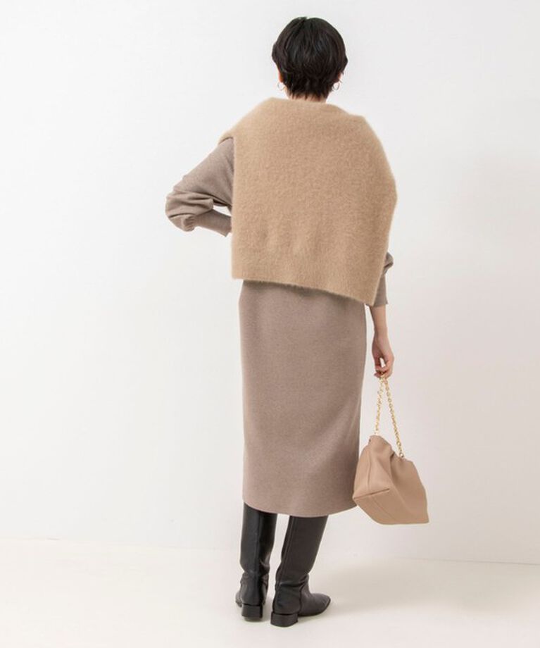 NOLLEY'S sophi「《手洗い可能》ラメ総針Vネックコクーンワンピース」|ワンピース|