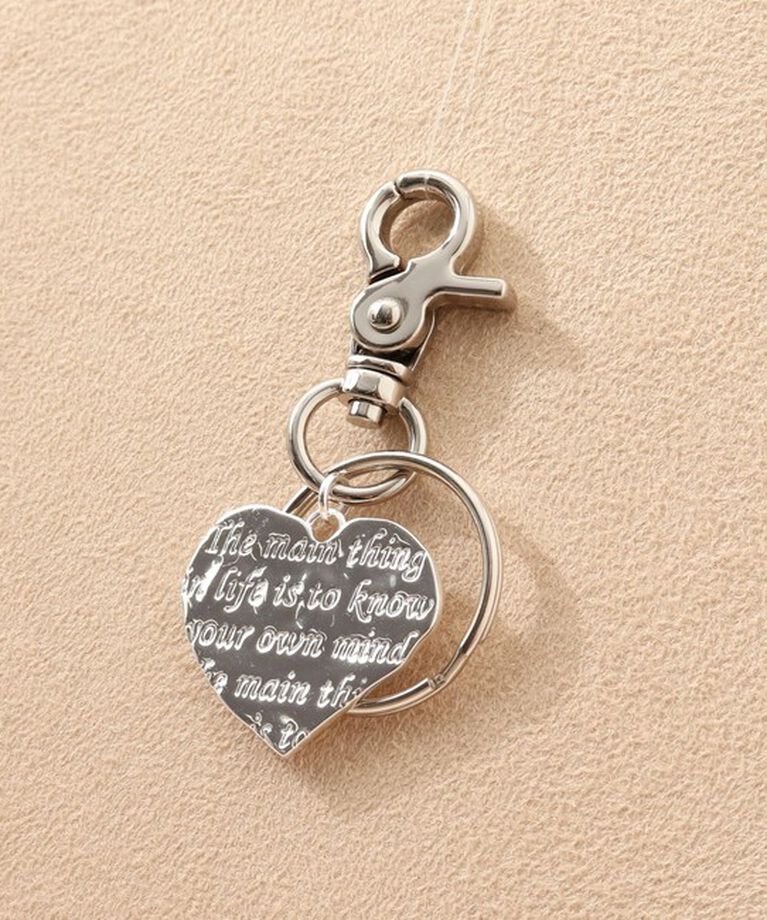 NOLLEY'S「MESSAGE HEART KEY CHARM(メッセージキーチャーム）」|チャーム・キーホルダー|