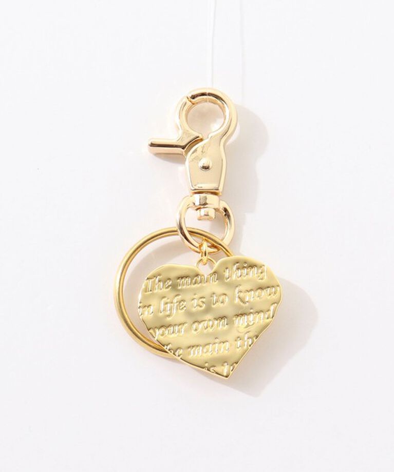NOLLEY'S「MESSAGE HEART KEY CHARM(メッセージキーチャーム）」|チャーム・キーホルダー|