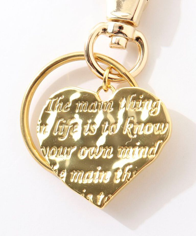 NOLLEY'S「MESSAGE HEART KEY CHARM(メッセージキーチャーム）」|チャーム・キーホルダー|
