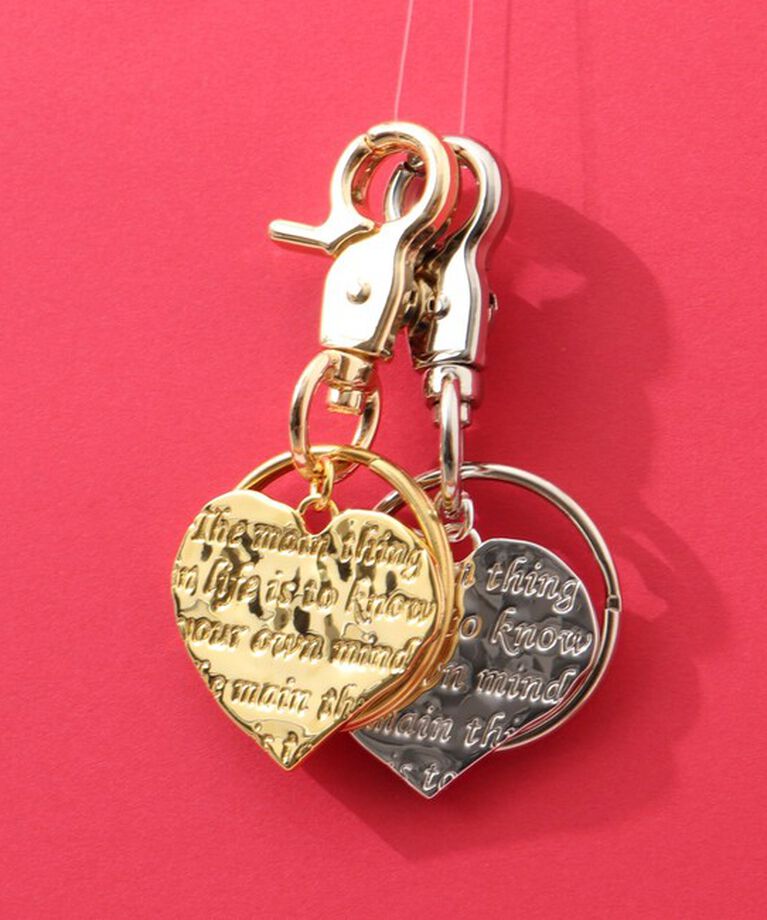NOLLEY'S「MESSAGE HEART KEY CHARM(メッセージキーチャーム）」|チャーム・キーホルダー|