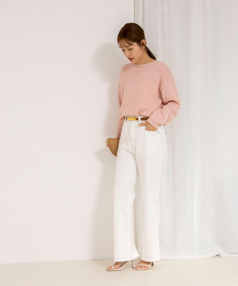 Rie Miller「【RM denim】スリットクロップドハイウエストデニム」|デニム|