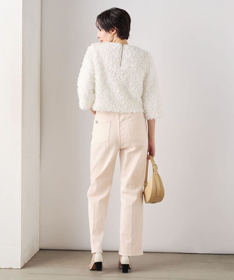 Rie Miller「【RM denim】センタープレスハイウエストデニム」|デニム|