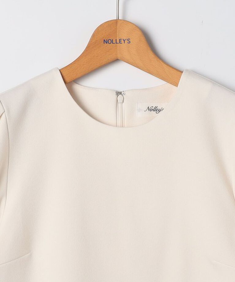 NOLLEY'S「《セットアップ対応》ウォッシャブルウール調サージストレッチブラウス」|シャツ・ブラウス|