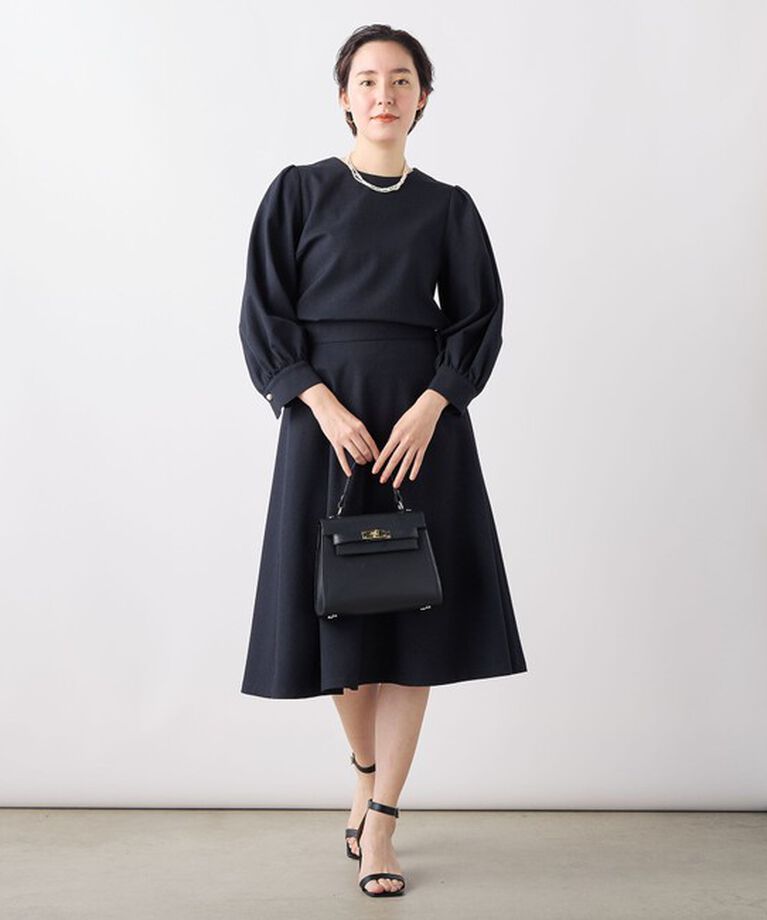 NOLLEY'S「《セットアップ対応》ウォッシャブルウール調サージストレッチブラウス」|シャツ・ブラウス|