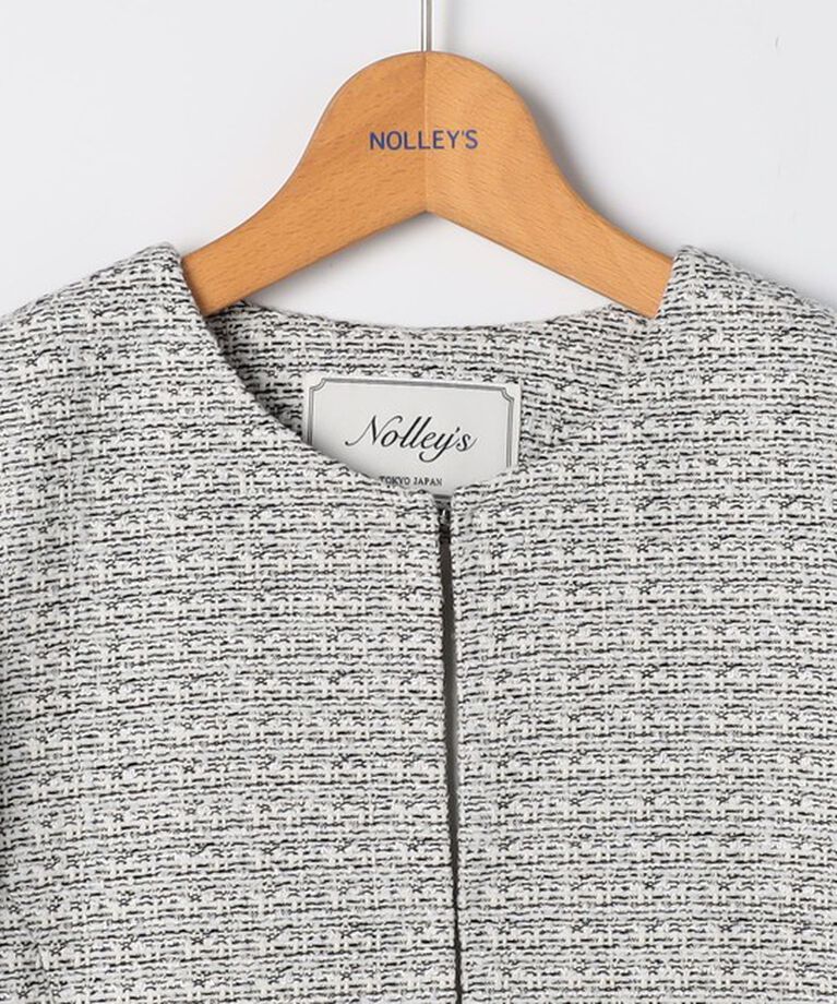 NOLLEY'S「ツイードノーカラージャケット」|ノーカラージャケット|