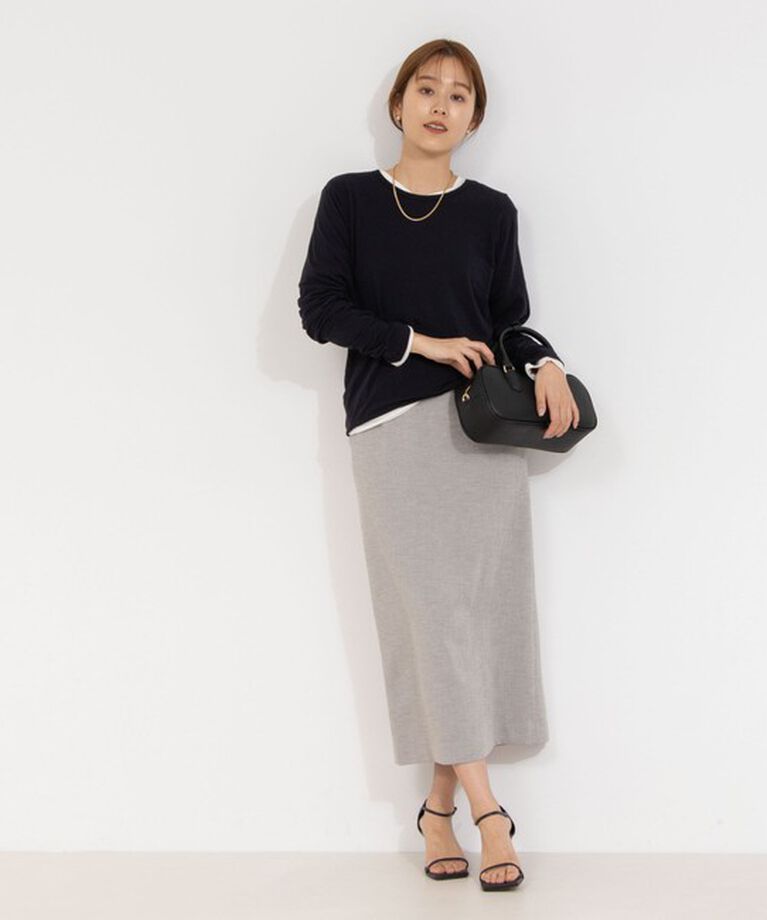 Rie Miller「【追加】シアーストレッチロンT」|Tシャツ・カットソー|