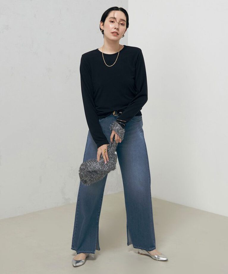 Rie Miller「【追加】シアーストレッチロンT」|Tシャツ・カットソー|
