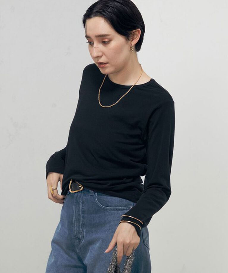 Rie Miller「【追加】シアーストレッチロンT」|Tシャツ・カットソー|