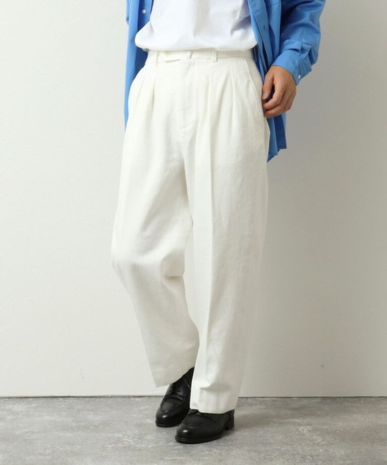 WORK ABOUT「NSOK デニム2タックワイドパンツ 25SS」|デニム|