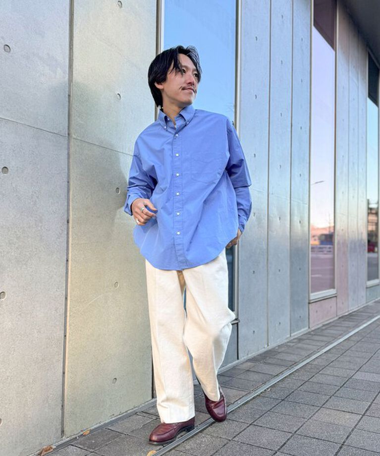 WORK ABOUT「NSOK デニム2タックワイドパンツ 25SS」|デニム|
