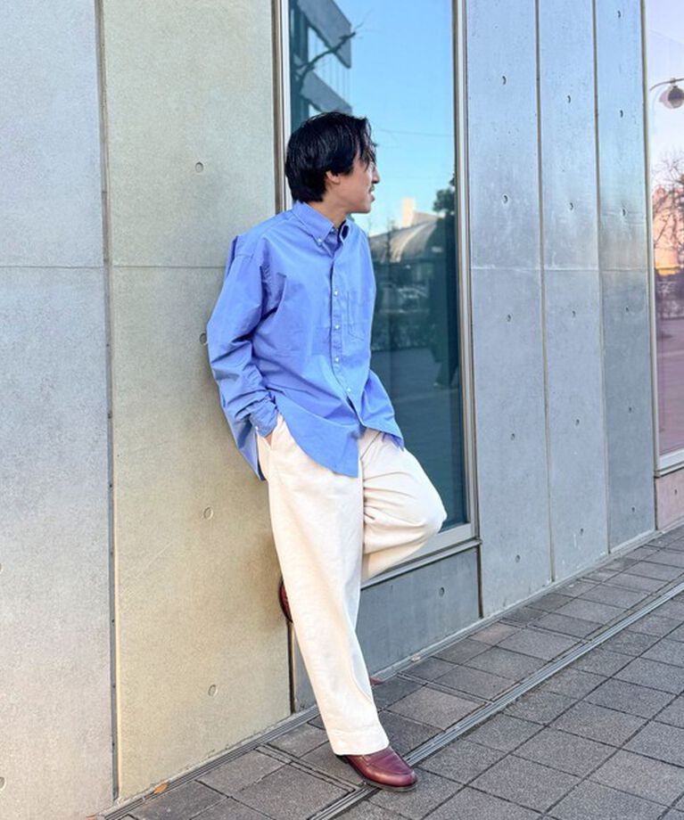 WORK ABOUT「NSOK デニム2タックワイドパンツ 25SS」|デニム|
