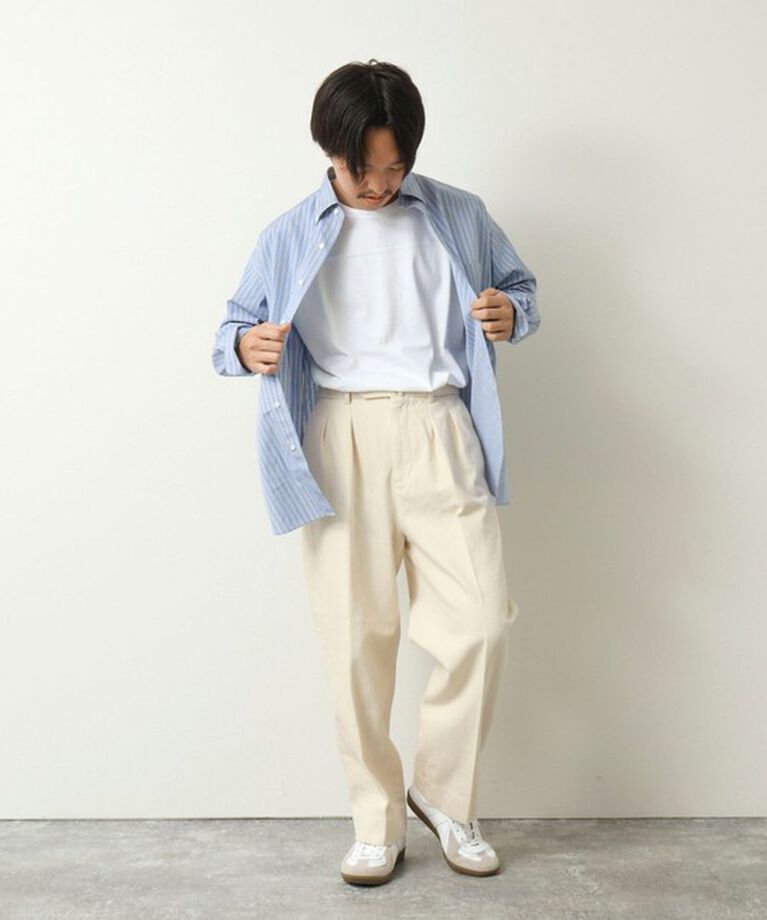 WORK ABOUT「NSOK デニム2タックワイドパンツ 25SS」|デニム|