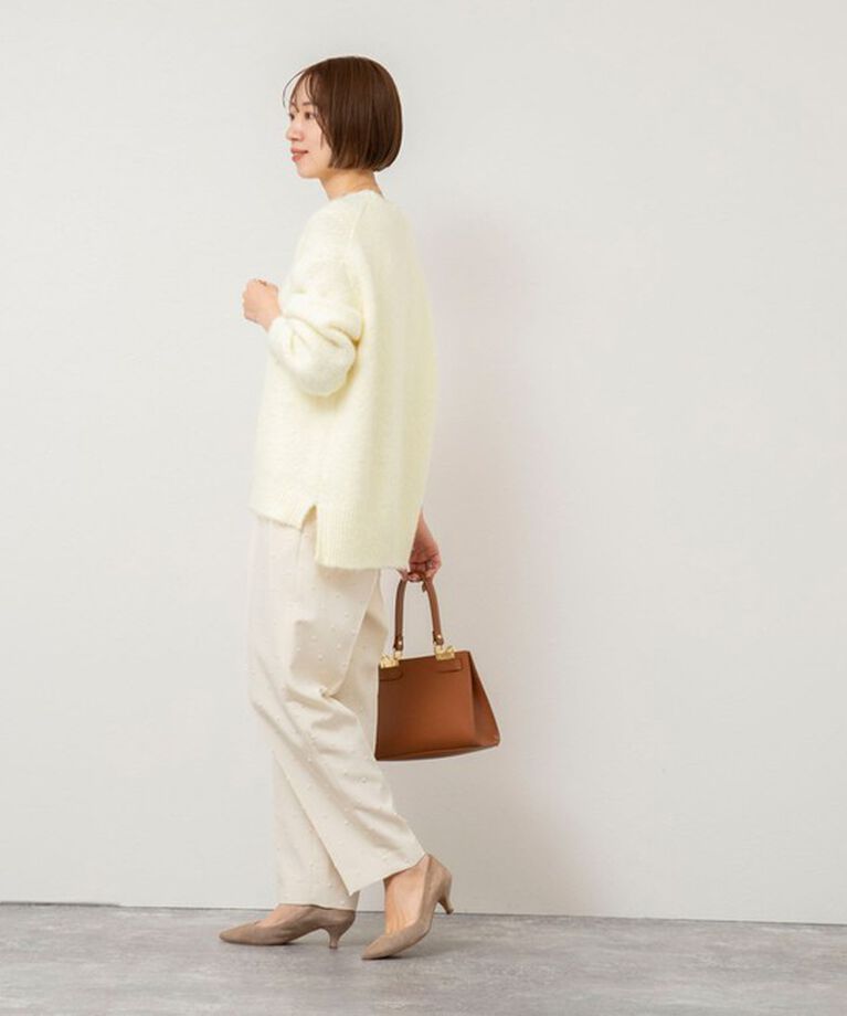 NOLLEY'S「《手洗い可能》バルキーゆったりクルーネックプルオーバーニット」|ニット・セーター|