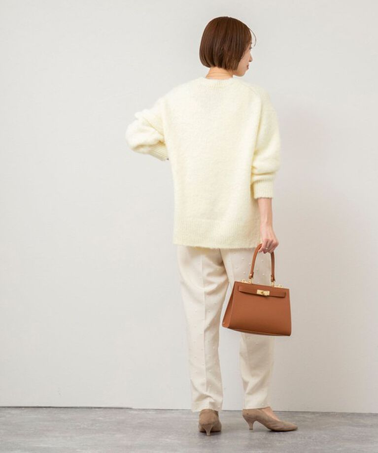 NOLLEY'S「《手洗い可能》バルキーゆったりクルーネックプルオーバーニット」|ニット・セーター|