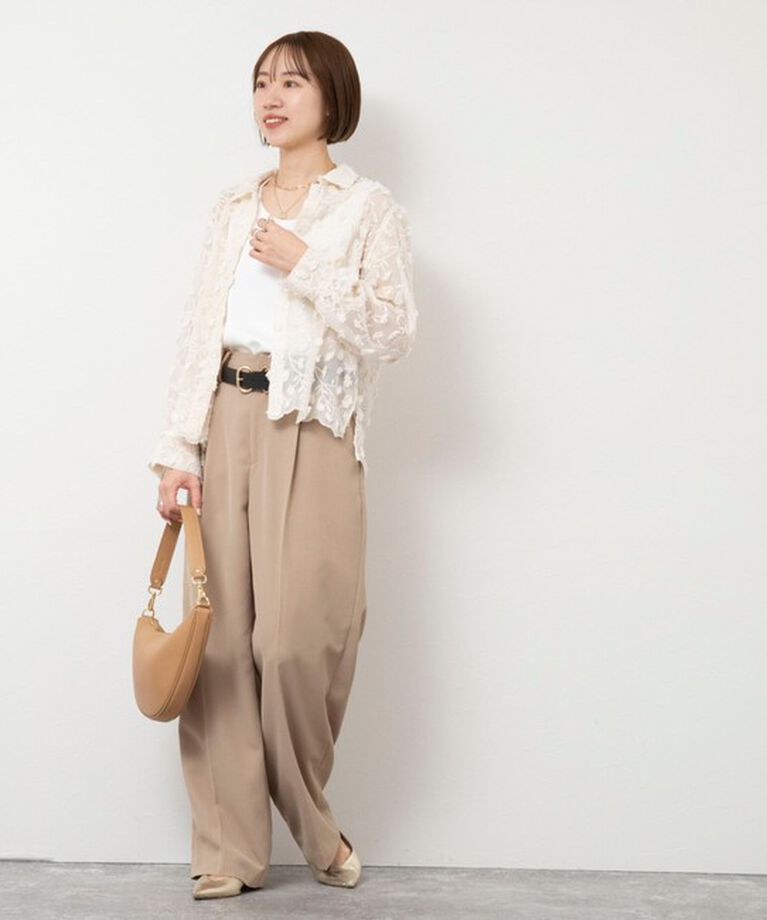 NOLLEY'S「ウォッシャブルチュール刺繍衿付きブラウス」|シャツ・ブラウス|