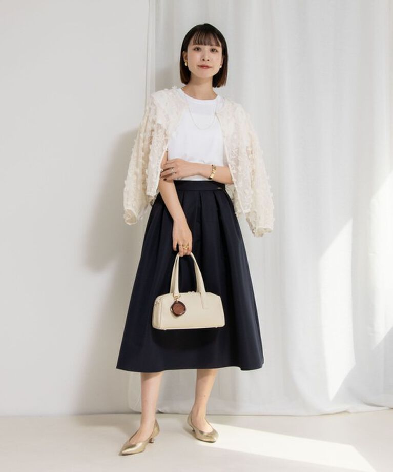NOLLEY'S「ウォッシャブルチュール刺繍羽織ブラウス」|シャツ・ブラウス|