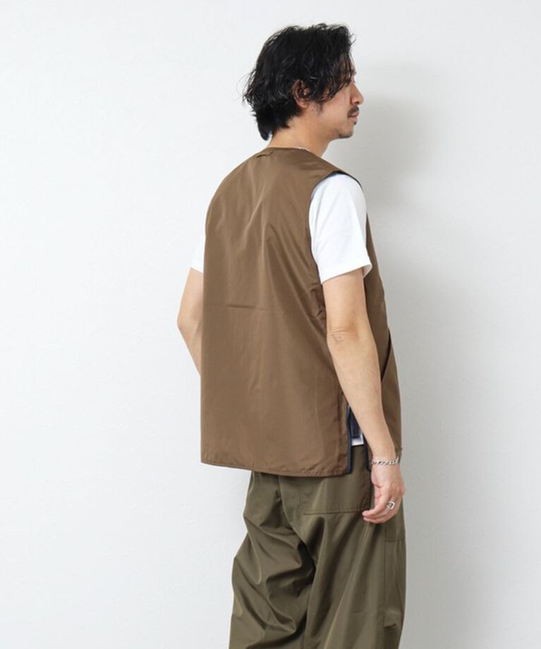 NOLLEY'S goodman「【TAION/タイオン】ノンダウン ミリタリー リバーシブル Vネックベスト 25SS」|ベスト・ジレ|