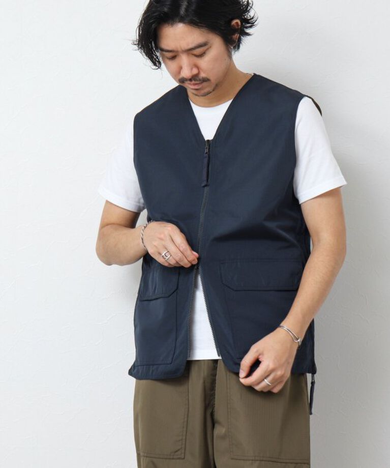 NOLLEY'S goodman「【TAION/タイオン】ノンダウン ミリタリー リバーシブル Vネックベスト 25SS」|ベスト・ジレ|