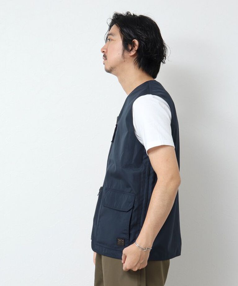 NOLLEY'S goodman「【TAION/タイオン】ノンダウン ミリタリー リバーシブル Vネックベスト 25SS」|ベスト・ジレ|