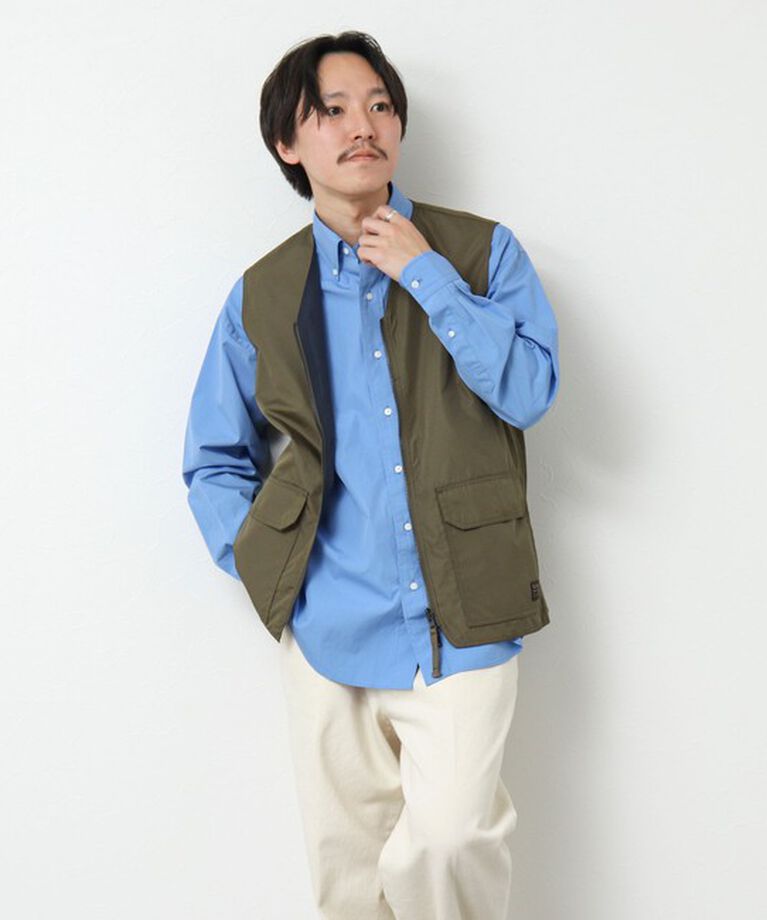 NOLLEY'S goodman「【TAION/タイオン】ノンダウン ミリタリー リバーシブル Vネックベスト 25SS」|ベスト・ジレ|