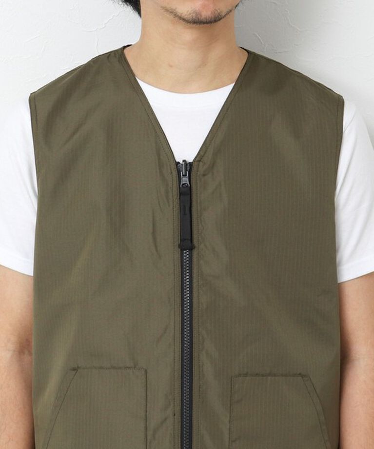 NOLLEY'S goodman「【TAION/タイオン】ノンダウン ミリタリー リバーシブル Vネックベスト 25SS」|ベスト・ジレ|