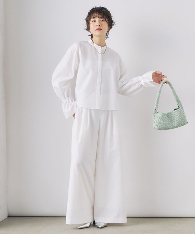 NOLLEY'S「ウォッシャブルエクセルテックタンブラー2タックワイドパンツ」|その他|