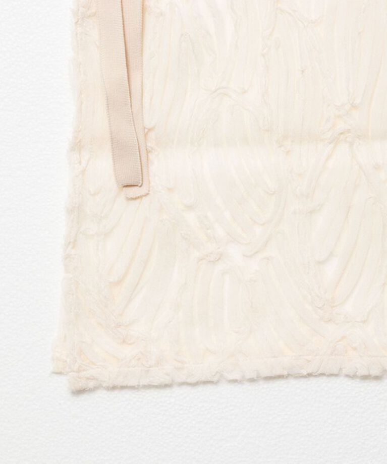 Rie Miller「《セットアップ対応》《手洗い可能》チュール刺繍ラップスカート」|スカート|