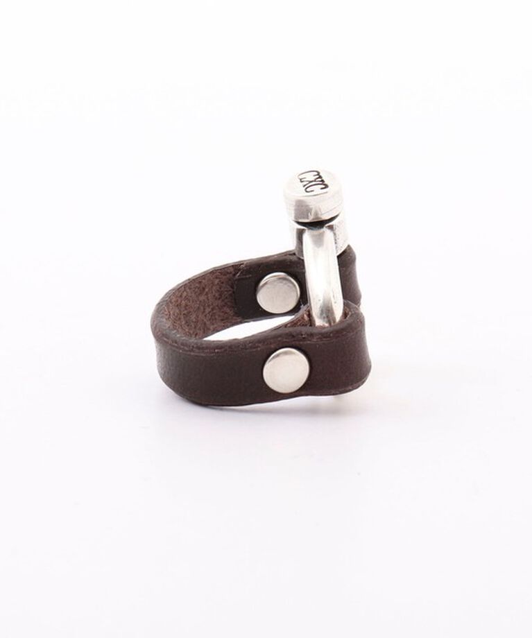 NOLLEY'S「【CXC /シーエックスシー】leather combi ringレザーコンビリング」|リング|