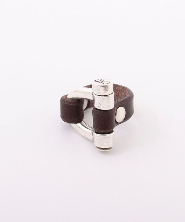 NOLLEY'S「【CXC /シーエックスシー】leather combi ringレザーコンビリング」|リング|