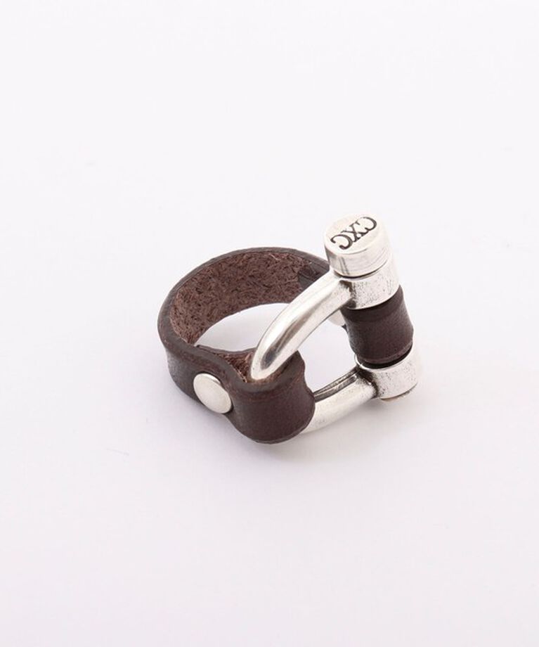 NOLLEY'S「【CXC /シーエックスシー】leather combi ringレザーコンビリング」|リング|