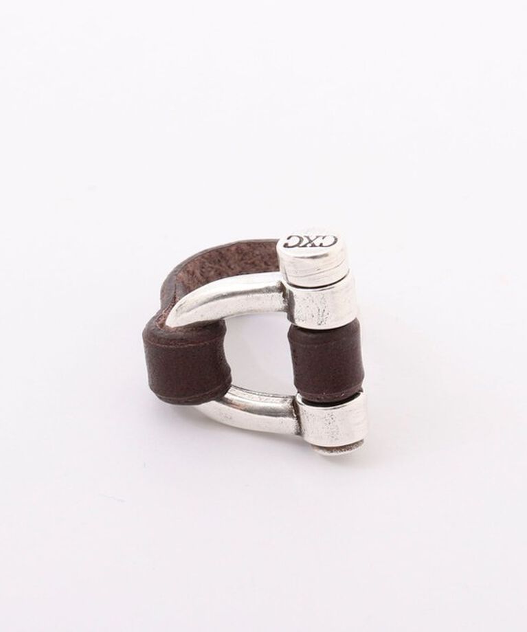 NOLLEY'S「【CXC /シーエックスシー】leather combi ringレザーコンビリング」|リング|