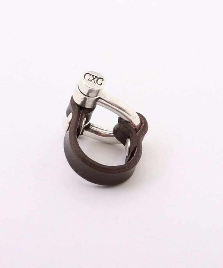 NOLLEY'S「【CXC /シーエックスシー】leather combi ringレザーコンビリング」|リング|