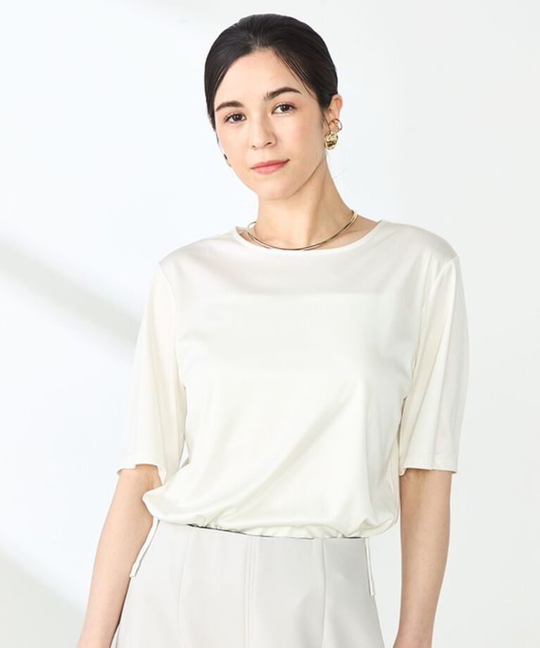 NOLLEY'S sophi「サテンスムースT」|Tシャツ・カットソー|オフホワイト