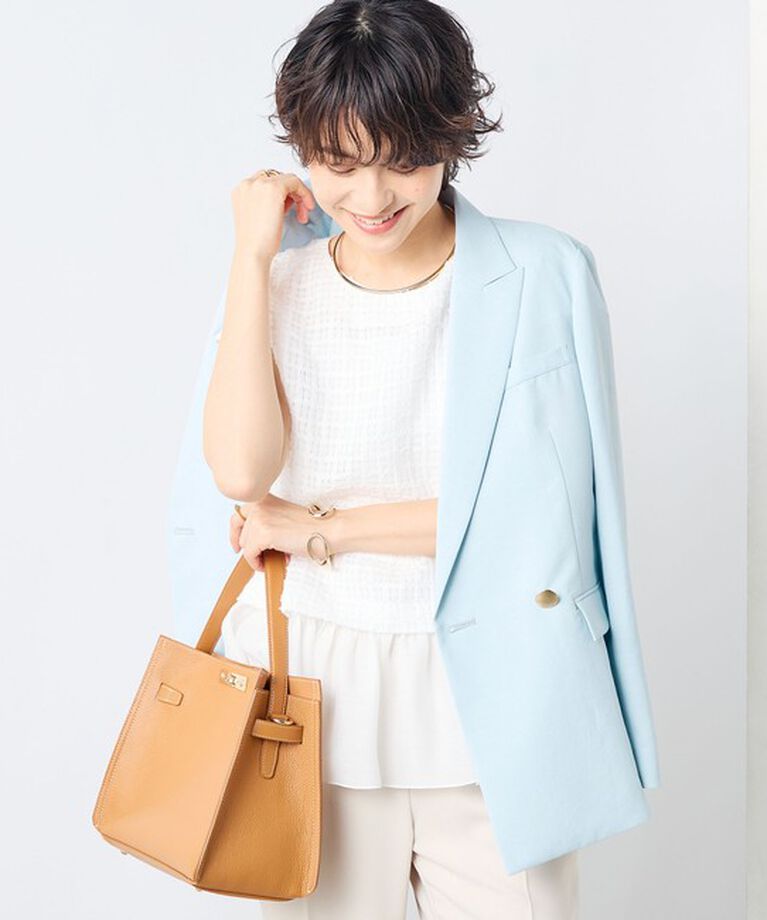 NOLLEY'S sophi「《セットアップ対応》ウォッシャブルライトドライシャンブレージャケット」|テーラードジャケット|