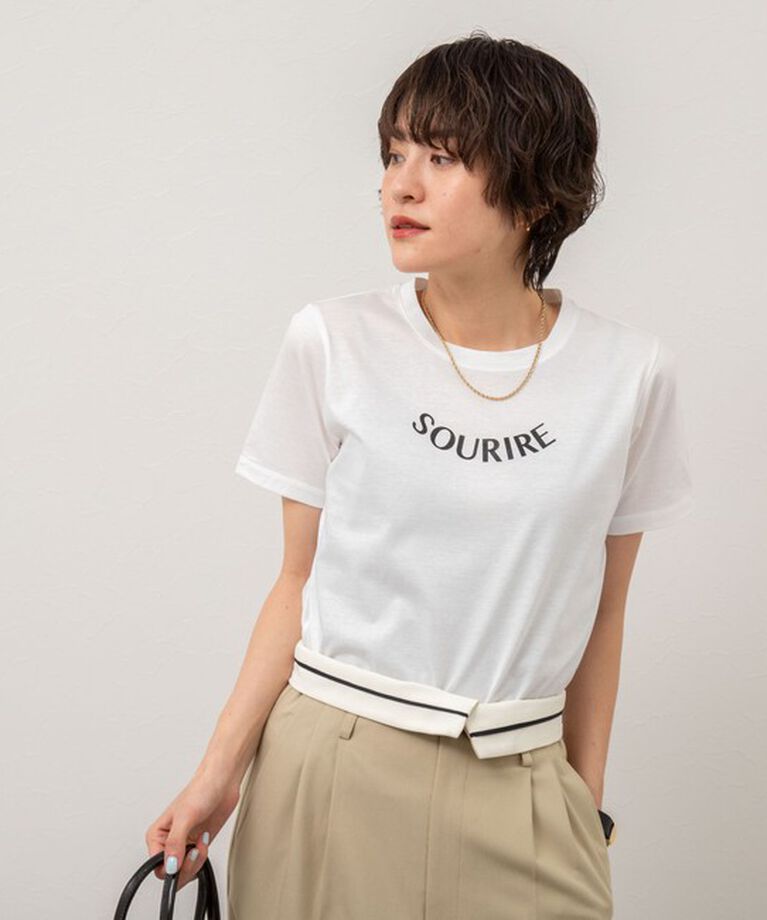 NOLLEY'S sophi「オーガニックコットンロゴT」|Tシャツ・カットソー|