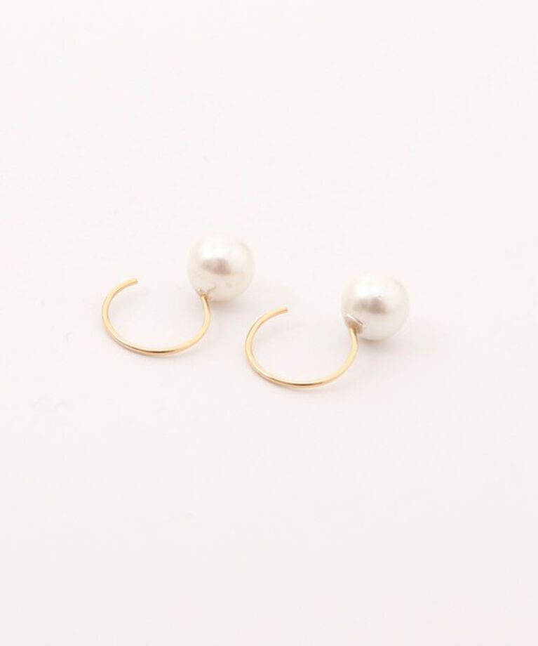 grace grace「【grace grace/グラスグラス】シェルパールフックピアス」|ピアス|