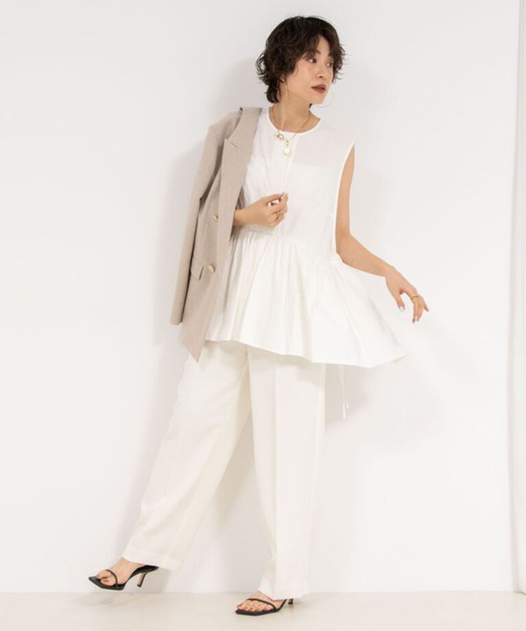 NOLLEY'S sophi「【PROTAGONISTA/プロタゴニスタ】Sleeveless Flare Tops」|シャツ・ブラウス|