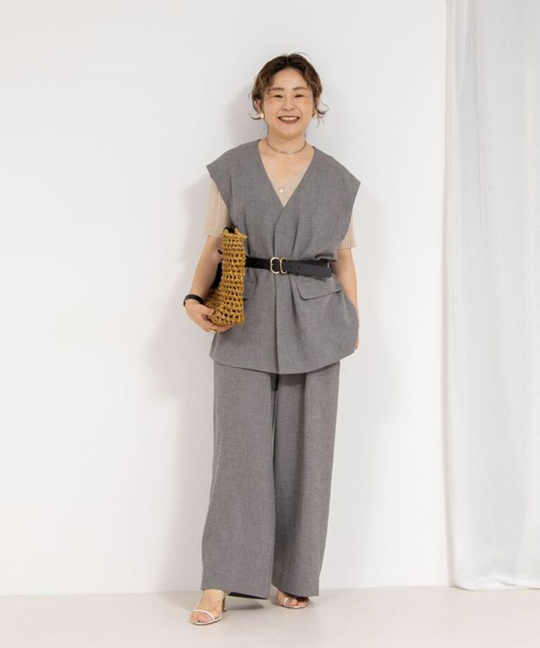 Rie Miller「《セットアップ対応》【PR林☆別注アイテム】ウォッシャブルエアーシャークオールインワン」|オールインワン|