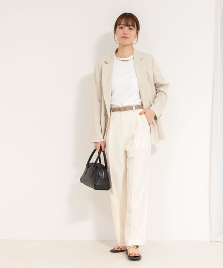 NOLLEY'S「【PR林☆別注カラーあり】ウォッシャブルツイルストレッチ愛されワイドパンツ」|その他|