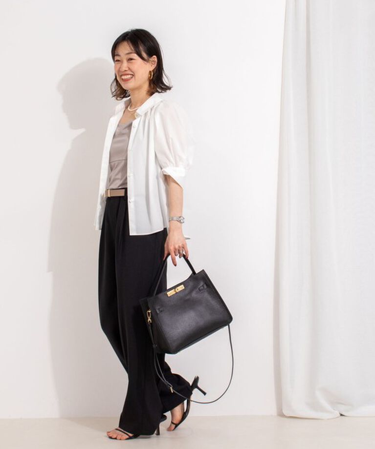 NOLLEY'S「【PR林☆別注カラーあり】ウォッシャブルツイルストレッチ愛されワイドパンツ」|その他|