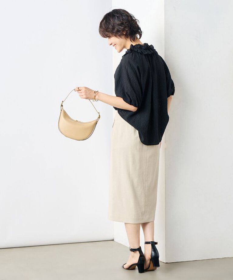 NOLLEY'S sophi「サッカーチェックフリルネックブラウス」|シャツ・ブラウス|