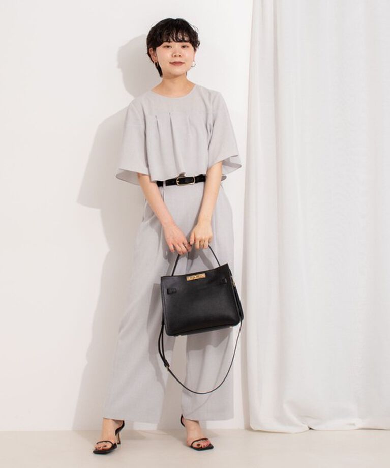 NOLLEY'S「《セットアップ対応》ウォッシャブル麻調タックワイドパンツ」|その他|